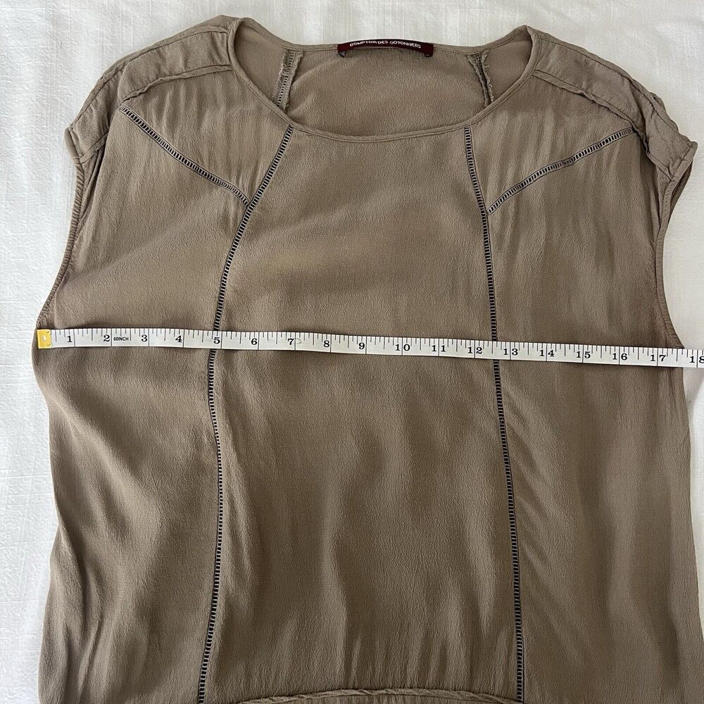 comptoir des cotonniers Womens Mid Length Sheath Dress Tan - Picture 9 of 10